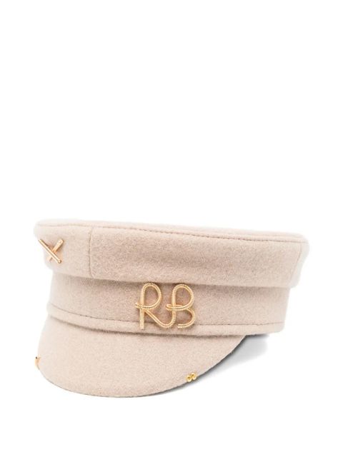 Ruslan Baginskiy gold-logo cross-detail hat - Neutrals - zdjęcie produktu nr 1