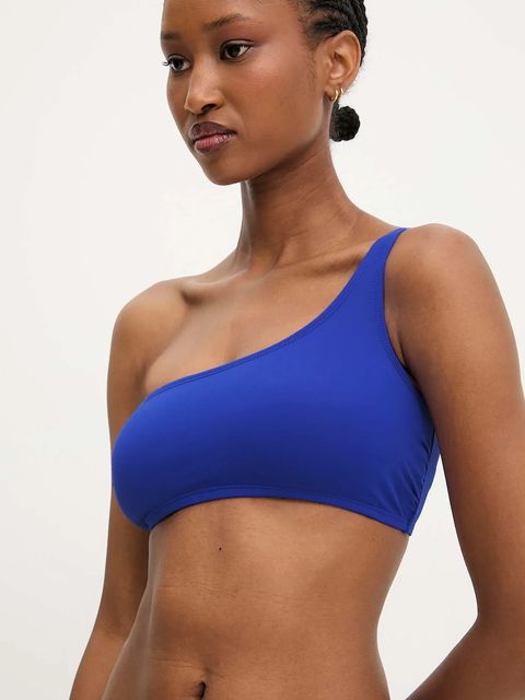 Answear.LAB dwuczęściowy strój kąpielowy kolor niebieski lekko usztywniona miseczka