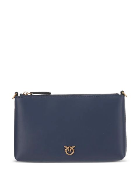 PINKO logo-plaque zip clutch bag - Blue - zdjęcie produktu nr 1