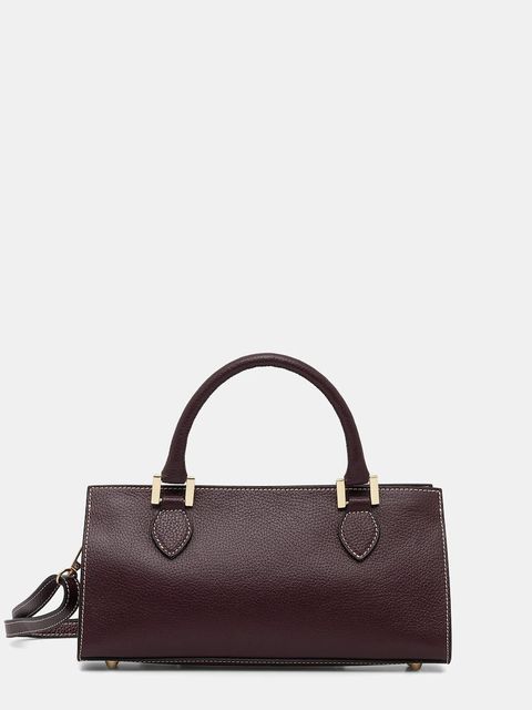 Answear.LAB torebka skórzana kolor bordowy - zdjęcie produktu nr 1