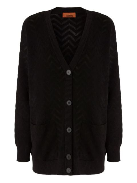 Missoni V-neck cardigan - Black - zdjęcie produktu nr 1