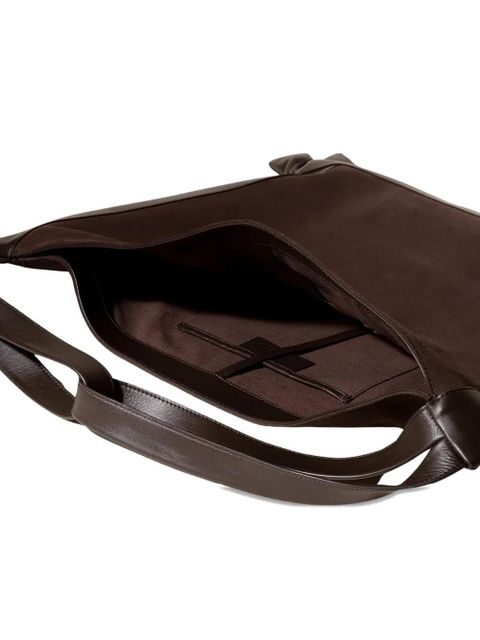 Hereu Cador suede knot shoulder bag - Brown