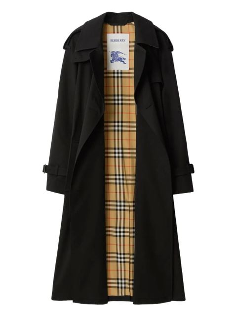 Burberry double-breasted belted trench coat - Black - zdjęcie produktu nr 2