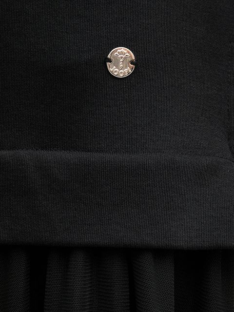 Joop! sukienka kolor czarny midi rozkloszowana 30047770