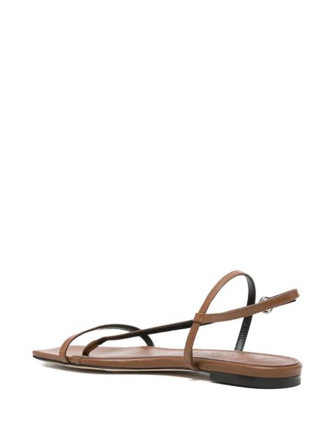 Aeyde square-toe slingback sandals - Brown