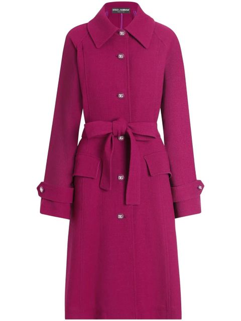 Dolce & Gabbana belted coat - Purple - zdjęcie produktu nr 1