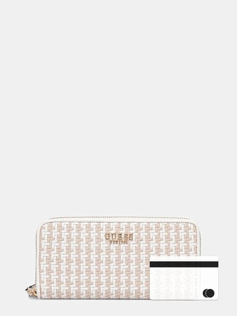 Guess portfel MIREMA damski kolor beżowy SWWG96 31146