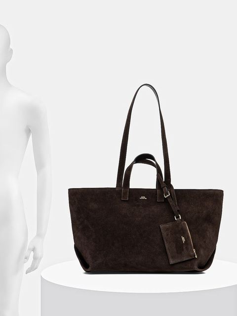 A.P.C. torebka zamszowa LE DRUMMER