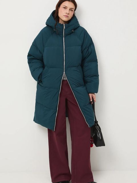 Medicine płaszcz puchowy kolor zielony - zdjęcie produktu nr 2