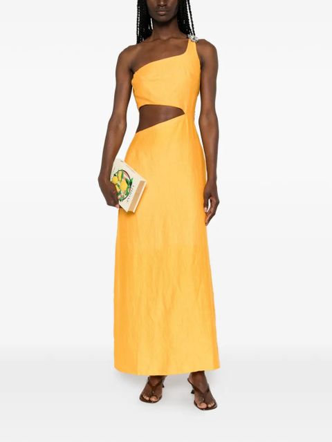 Maje one-shoulder midi dress - Orange - zdjęcie produktu nr 2
