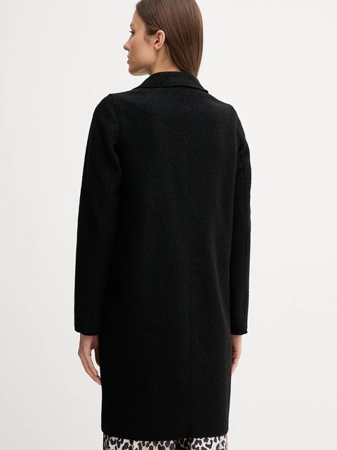 OUI płaszcz wełniany kolor czarny 79918