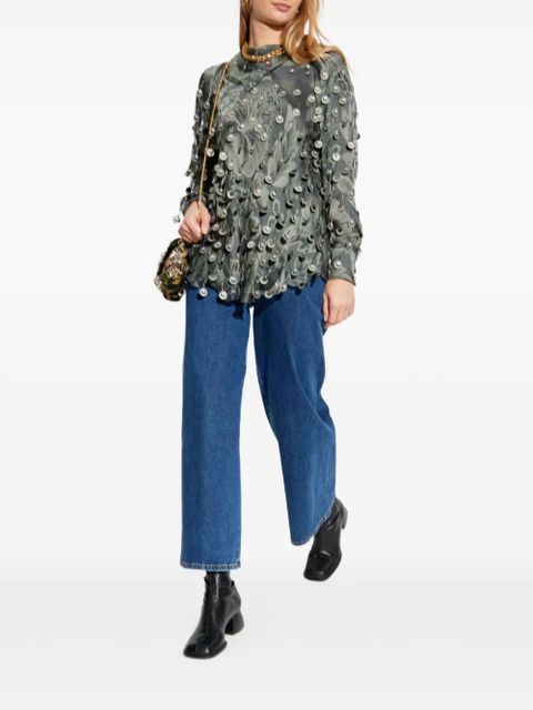 ETRO embellished floral blouse - Green - zdjęcie produktu nr 2