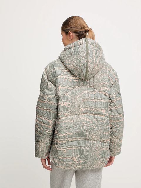 adidas by Stella McCartney kurtka kolor zielony zimowa JX6787