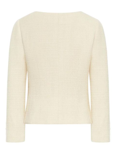 Valentino Garavani bow-detail wrap jacket - Neutrals