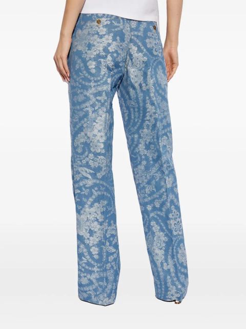 ETRO floral-print jeans - Blue - zdjęcie produktu nr 2