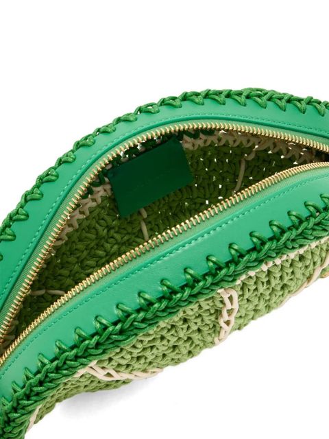 Chloé crochet-knit clutch bag - Green