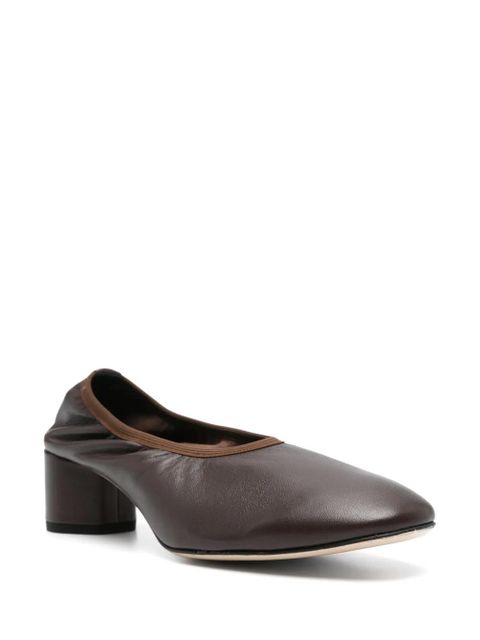 Aeyde 45mm leather pumps - Brown