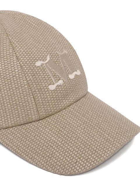Max Mara Ice M logo-embroidered woven baseball cap - Neutrals - zdjęcie produktu nr 2