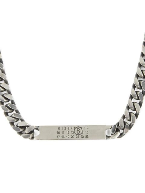 MM6 Maison Margiela logo necklace - Silver
