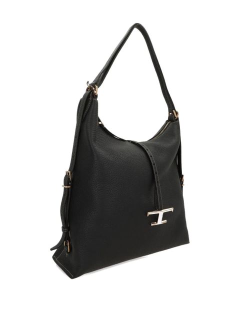 Tod's medium T Timeless leather shouder bag - Black