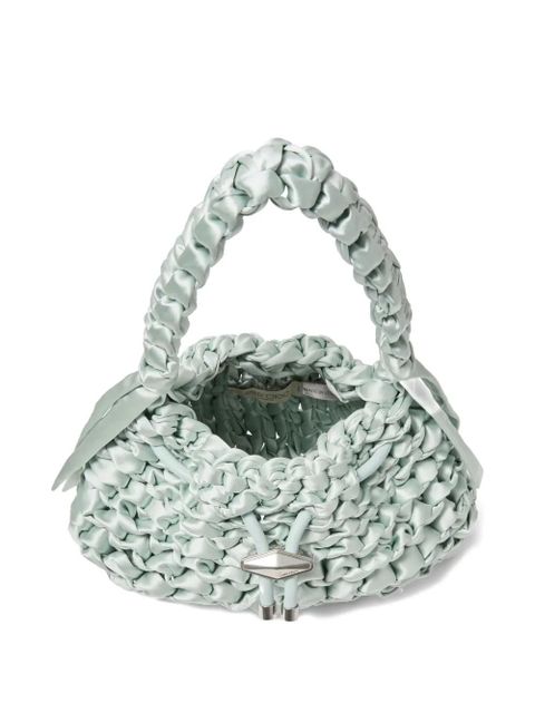 Jimmy Choo small Cinch leather shoulder bag - Green