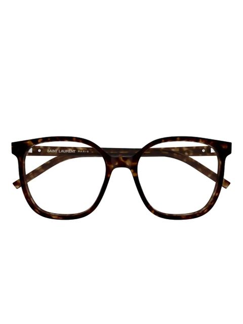 Saint Laurent Eyewear round-frame glasses - Brown