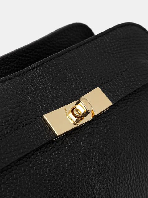 Answear.LAB torebka skórzana kolor czarny