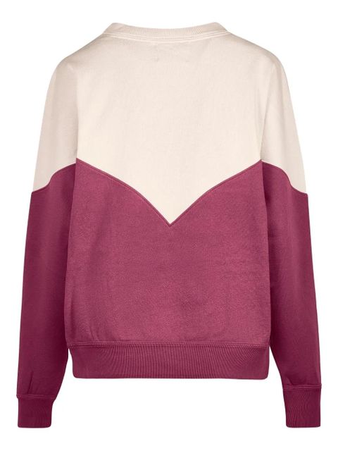 MARANT ÉTOILE colour-block logo sweatshirt - Purple