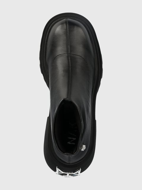 Naked Wolfe botki Secret damskie kolor czarny na słupku