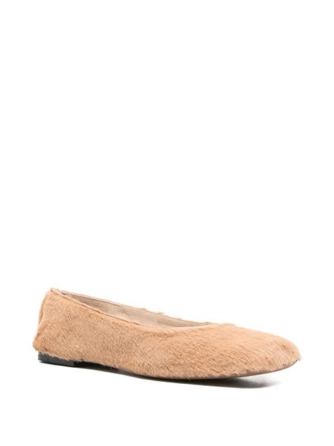 The Row leather ballet flats - Neutrals