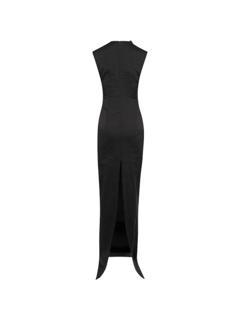 A.W.A.K.E. Mode draped-details maxi dress - Black