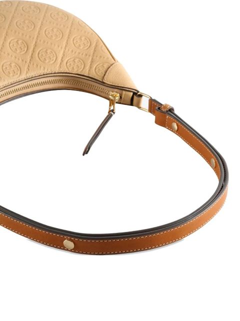 Tory Burch T-monogram half-moon shoulder bag - Neutrals