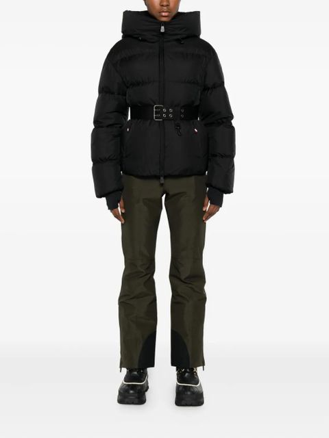 Moncler Grenoble belted hooded jacket - Black