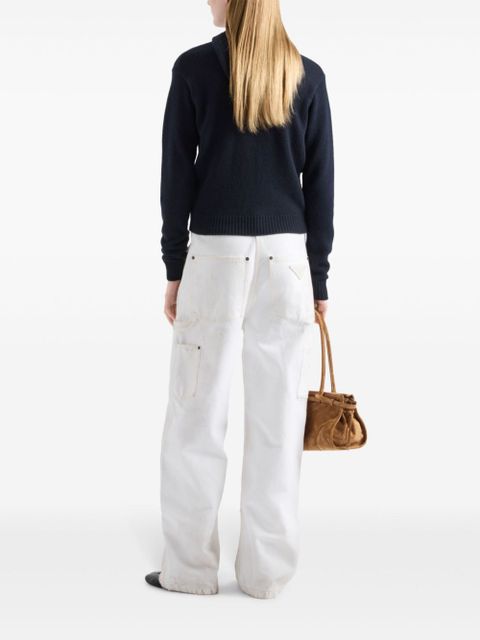 Prada canvas trousers - White - zdjęcie produktu nr 2