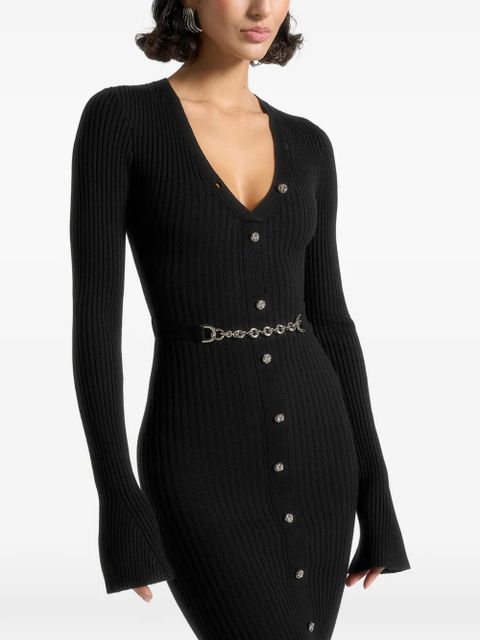 Manière De Voir Assia buttoned maxi dress - Black