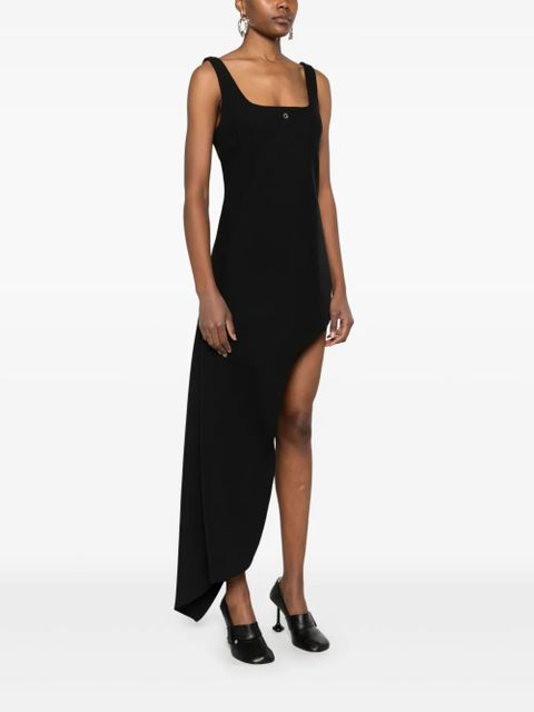 Coperni one-leg tailored midi dress - Black