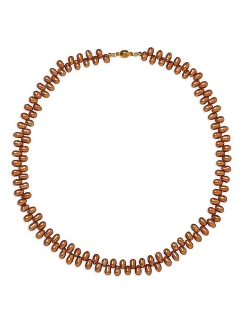 Jennifer Behr Penelope pearl-drop necklace - Brown - zdjęcie produktu nr 1