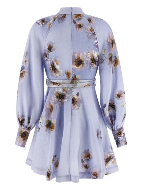 ZIMMERMANN buttoned floral print dress - Blue - zdjęcie produktu nr 2