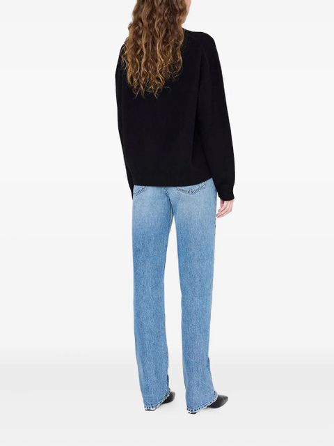 ANINE BING Lee crew-neck sweater - Black