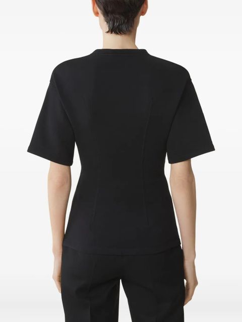Lanvin button-detail fitted top - Black