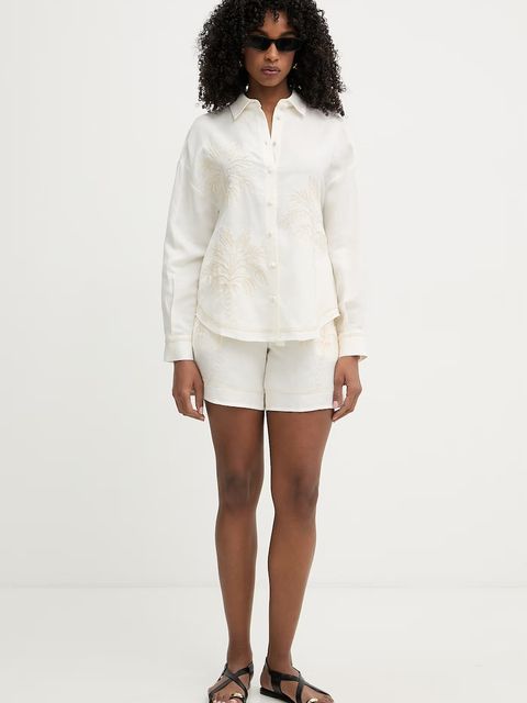 Twinset szorty damskie z lnem - zdjęcie produktu nr 1