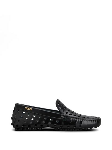 Tod's Gommino perforated loafers - Black - zdjęcie produktu nr 1