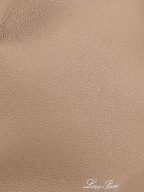 Loro Piana round-handle leather tote bag - Neutrals