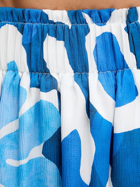 Morgan spódnica kolor niebieski maxi rozkloszowana JAVA.F