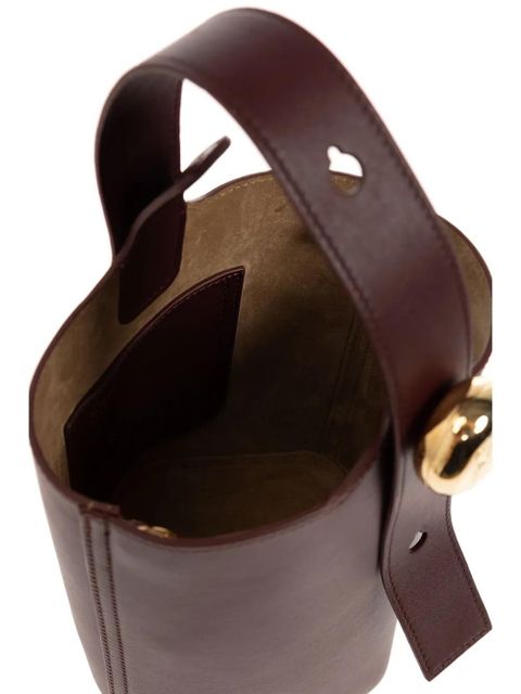 LOEWE mini Pebble bucket bag - Red