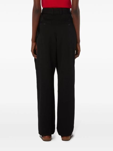 JW Anderson belted draped trousers - Black