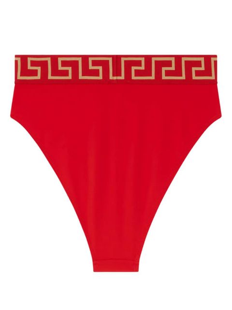 Versace Greca Border high-waist bikini bottoms - Red - zdjęcie produktu nr 2
