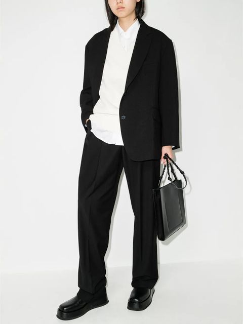 The Frankie Shop Gelso high-waisted darted trousers - Black