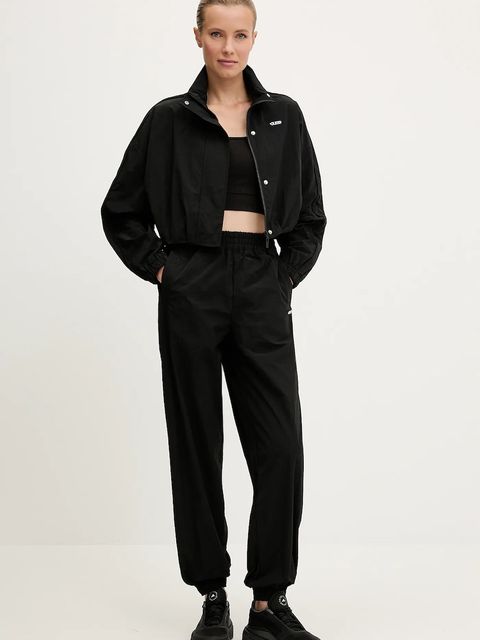 Guess kurtka NINA kolor czarny przejściowa oversize V5YL00 WHCH2