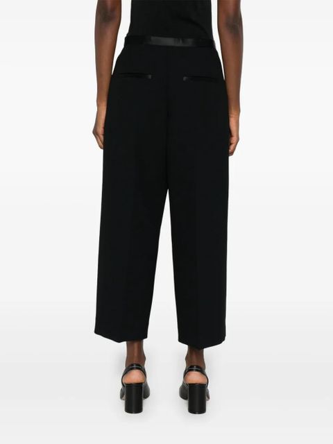 KHAITE wide-leg cropped trousers - Black - zdjęcie produktu nr 2